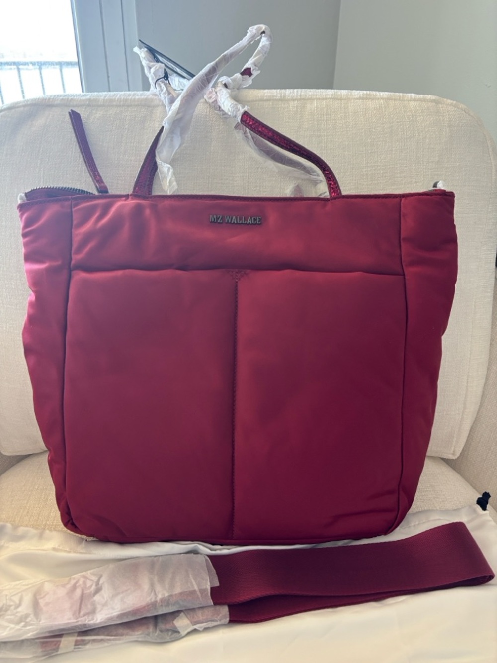 MZ Wallace Bowery Quatro Tote. MEDIUM. Rouge Bedford. NWT